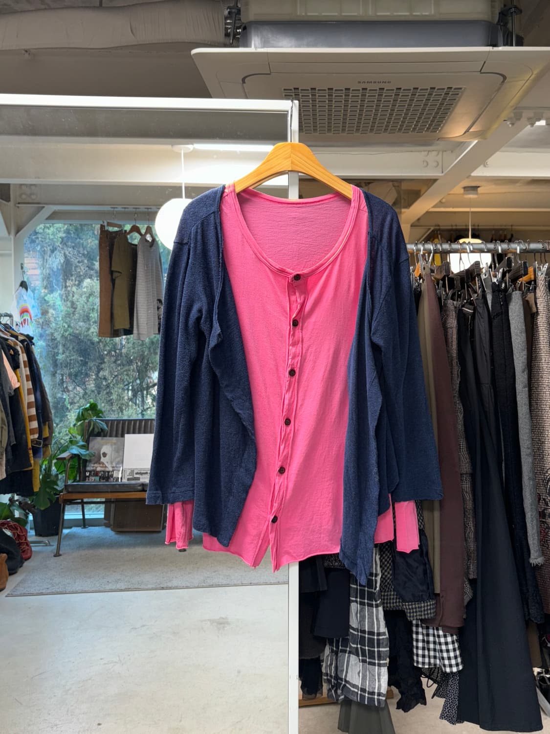 Y's 레이어드 니트 가디건 상품이미지1