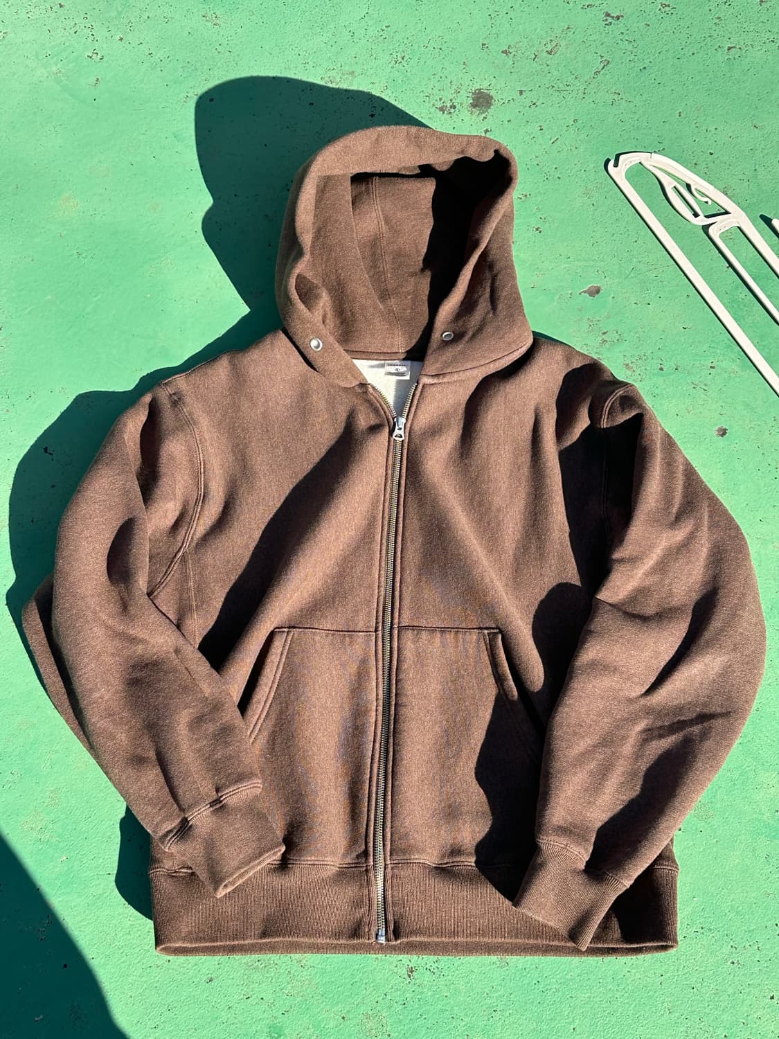 카키스 후드집업 브라운 상품이미지3