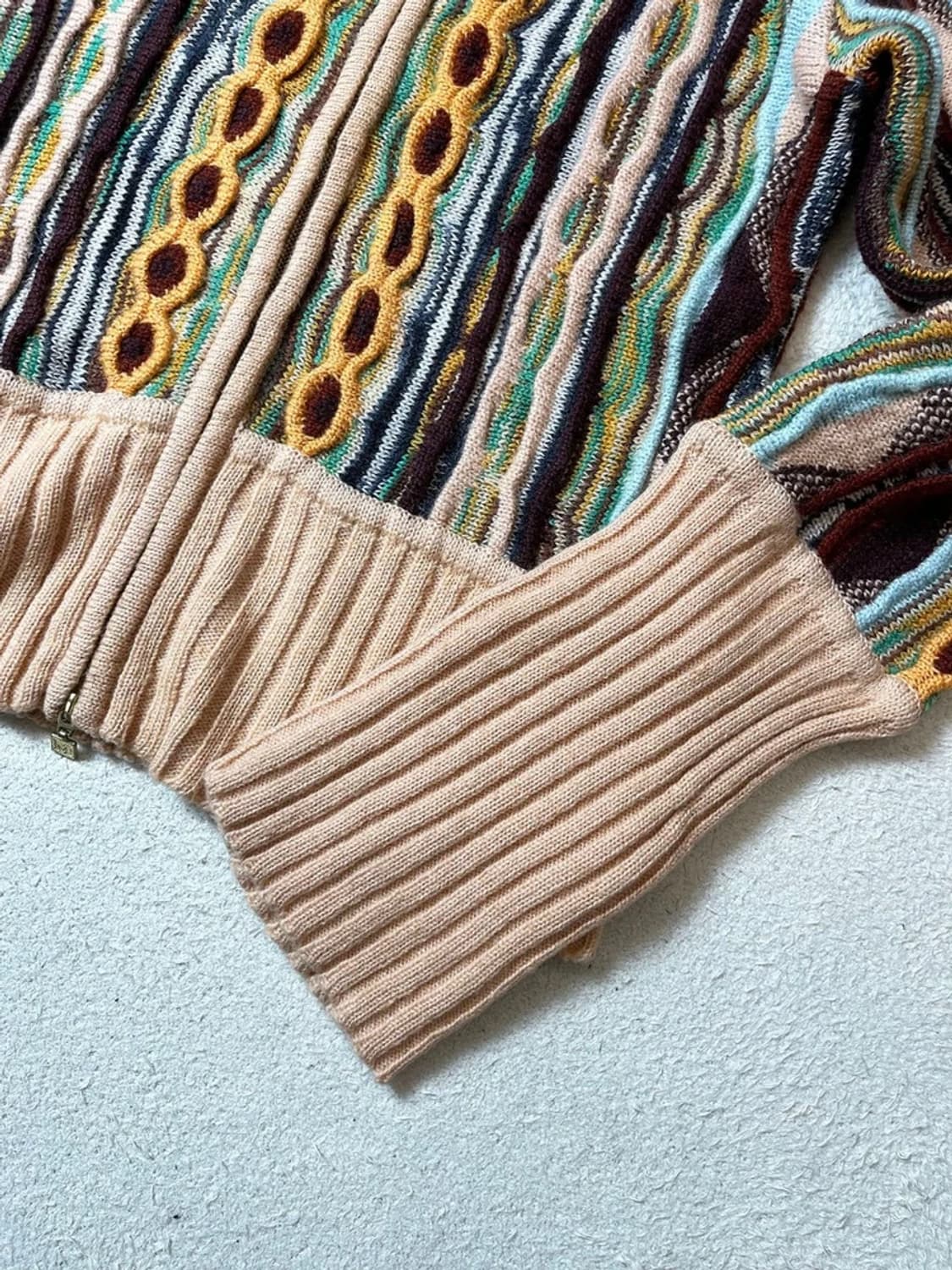 미쏘니 00's 투웨이 3D 케이블 하이넥 니트 가디건 PN7094 상품이미지6