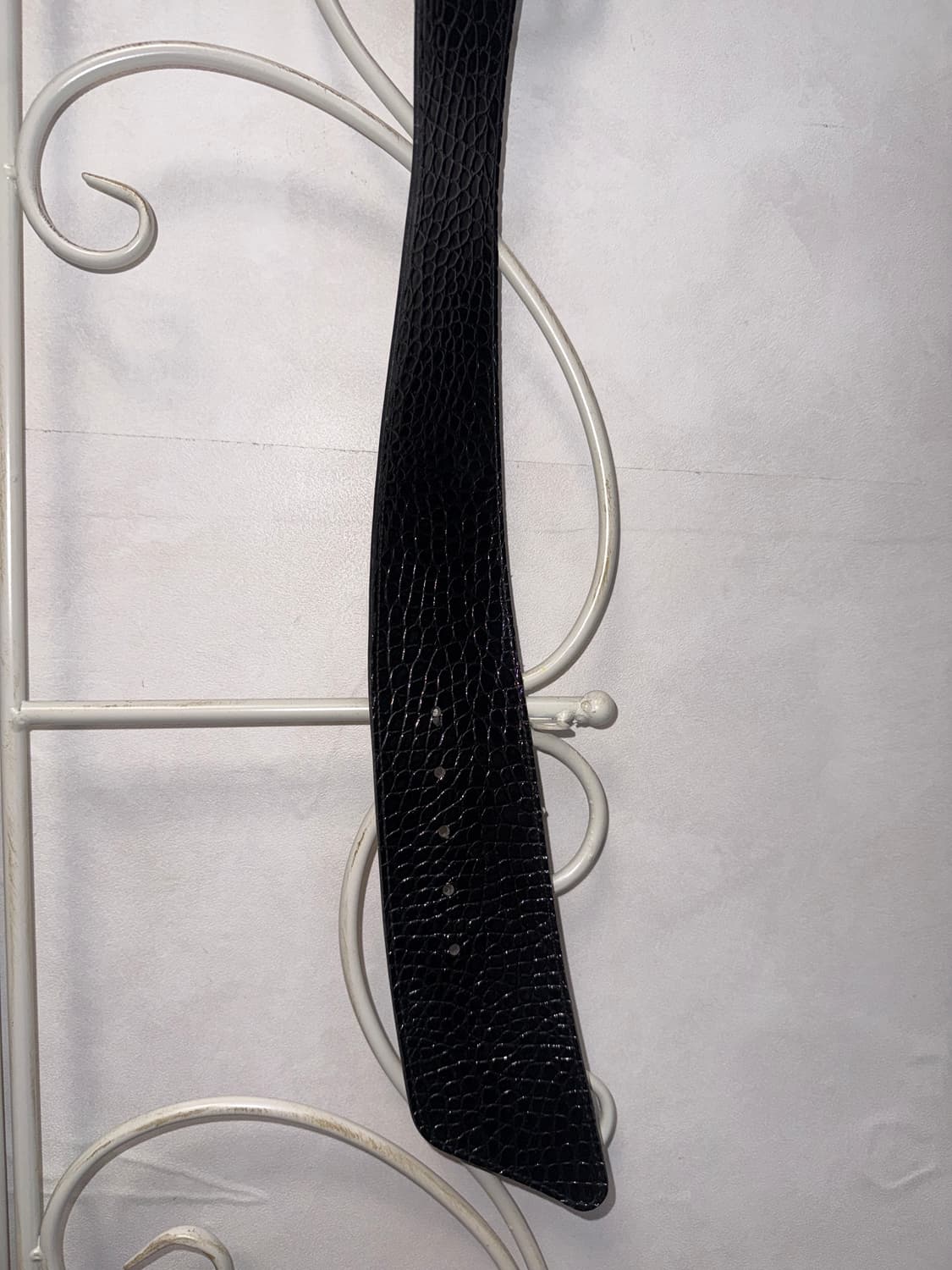 Black python oriental cubic chain belt 상품이미지8