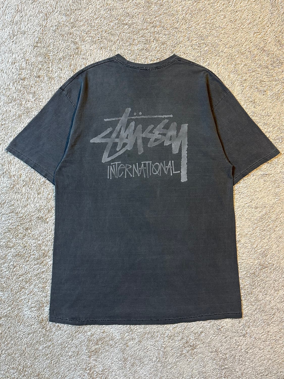 희귀) 스투시 STUSSY 피그먼트 워싱 반팔 티셔츠 상품이미지1