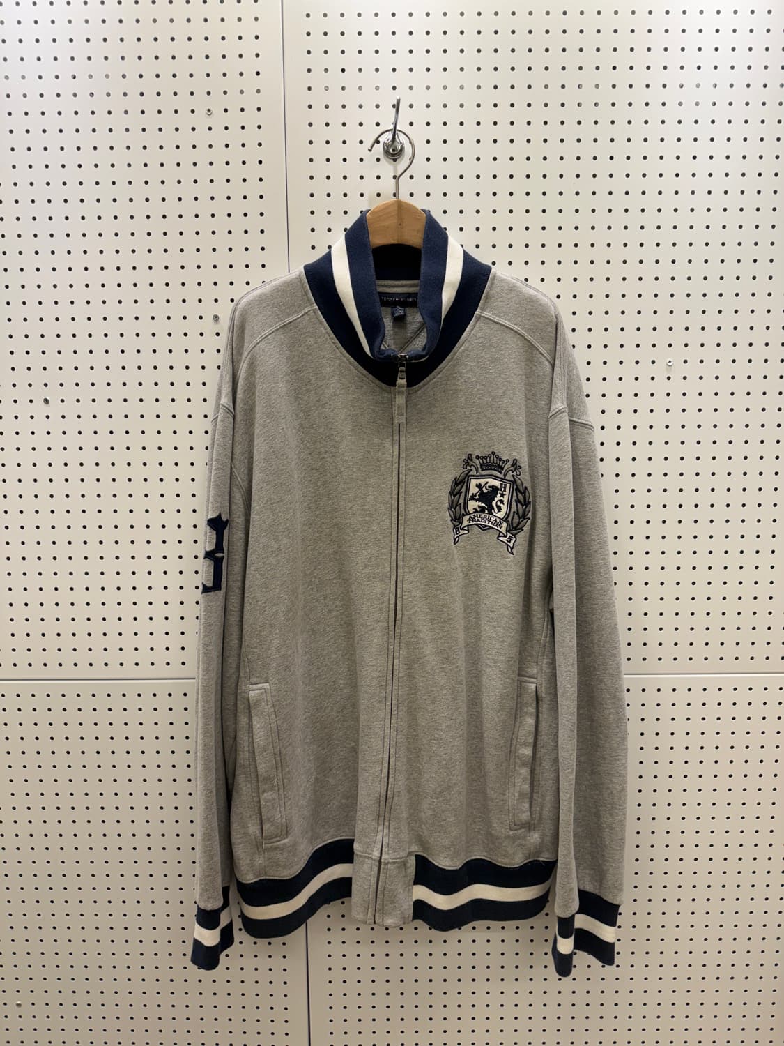 타미힐피거 아카이브 자수 빅로고 박시핏 집업 자켓 U324 상품이미지2