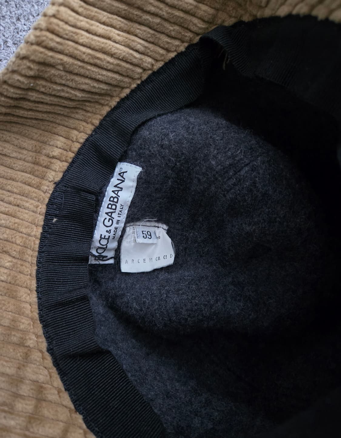 돌체앤가바나 코듀로이 버킷햇 59 상품이미지2