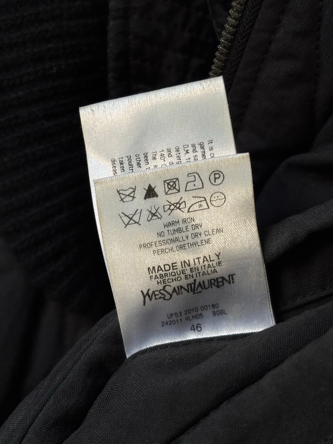 생로랑 10fw 런웨이 피스 밀리터리 봄버 자켓 상품이미지10