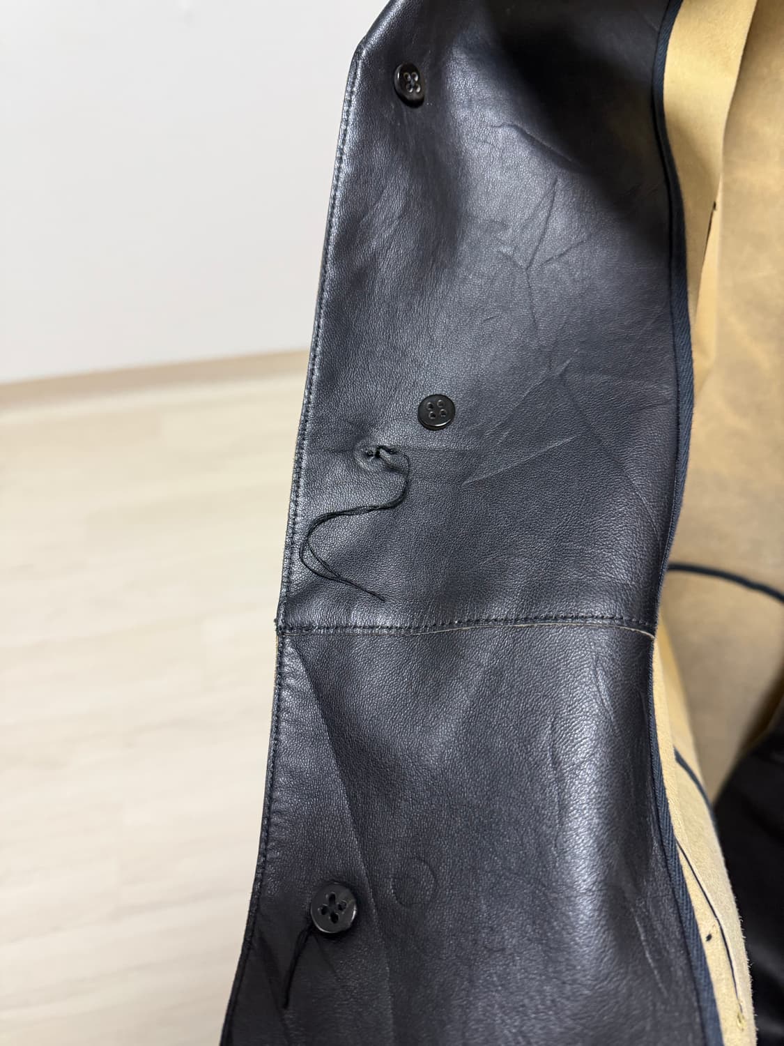 Jil sander 질샌더 레더 블레이저 블랙 48 상품이미지6