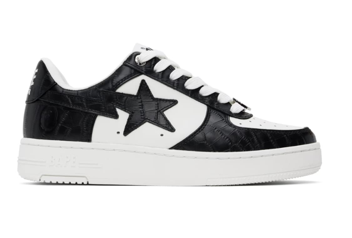 새상품 베이프 베이프스타#3 블랙&화이트 36사이즈 상품이미지4