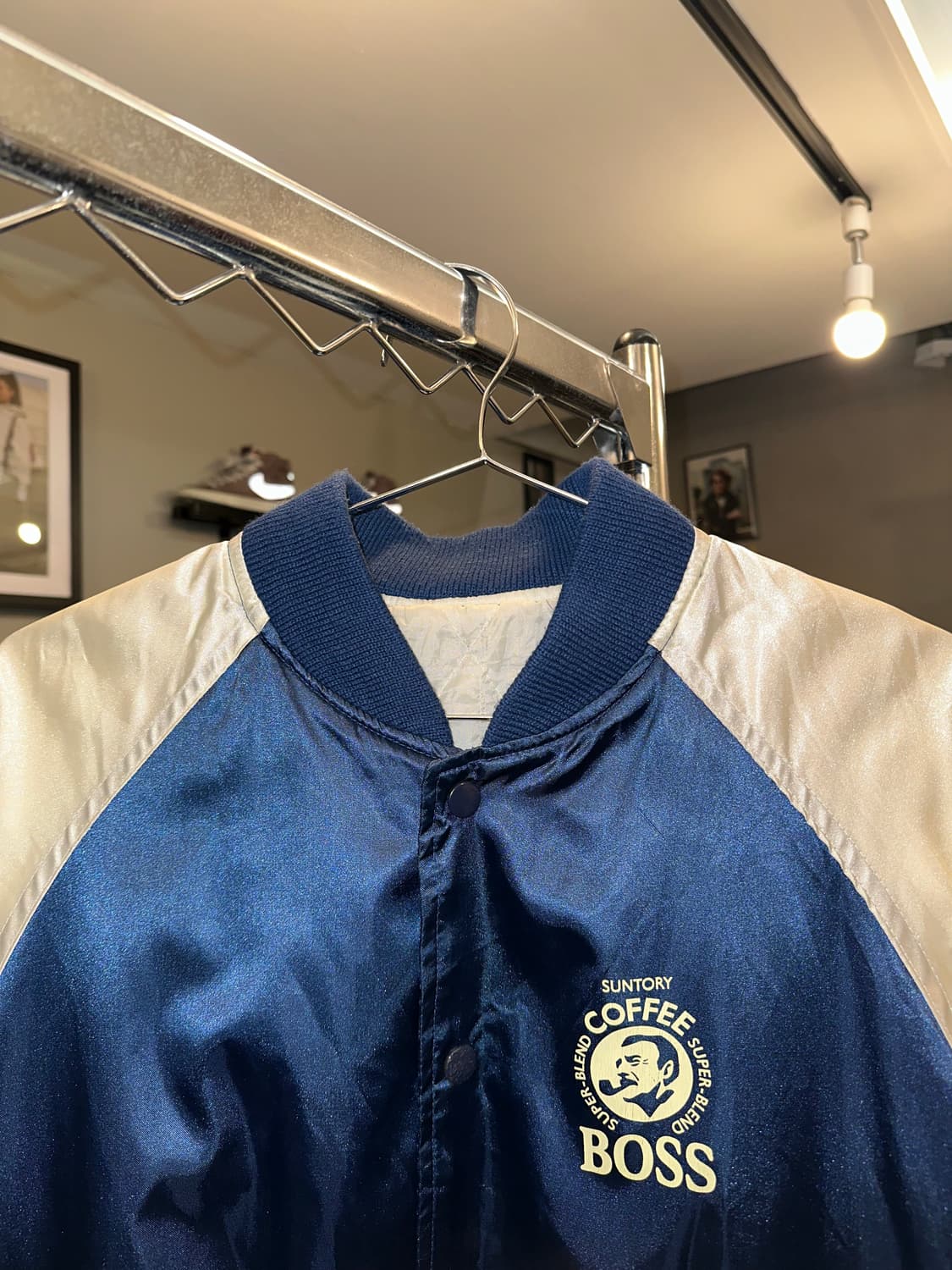 90’s Suntory Coffee Boss satin jacket  상품이미지5