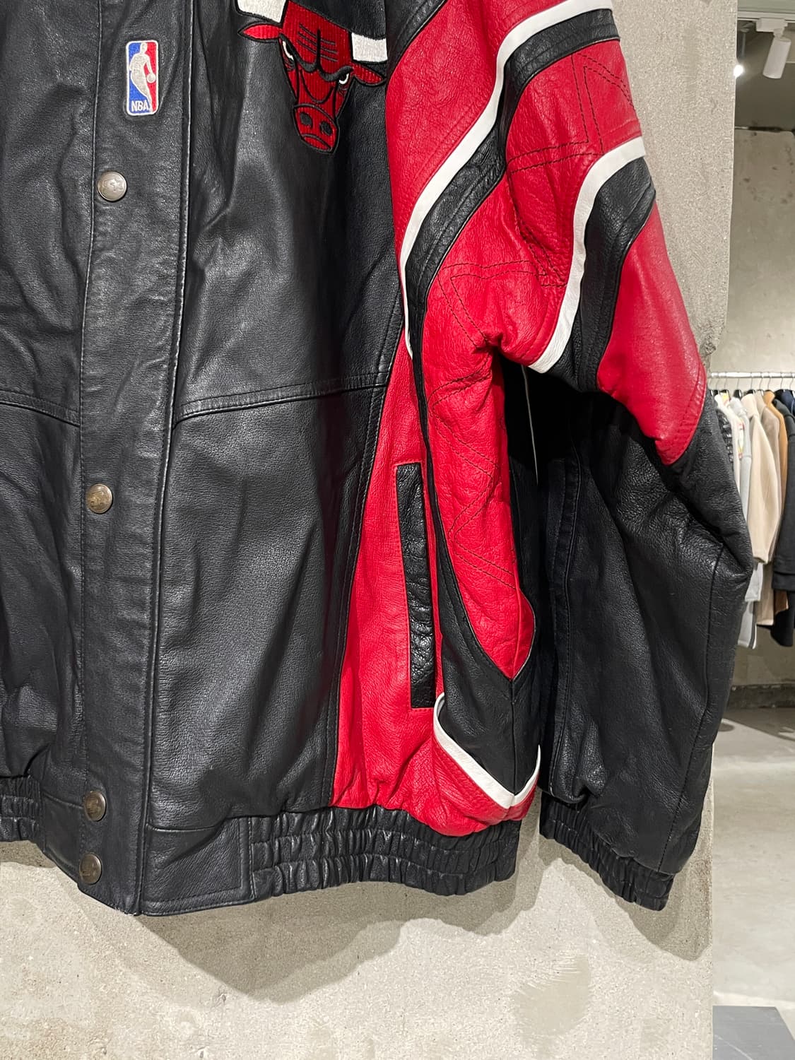스타터 x 시카고 불스 90’s NBA 레더 자켓 상품이미지6