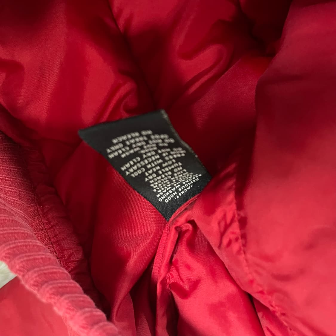 폴로 진스 컴퍼니 다운 봄버 패딩 레드 상품이미지7