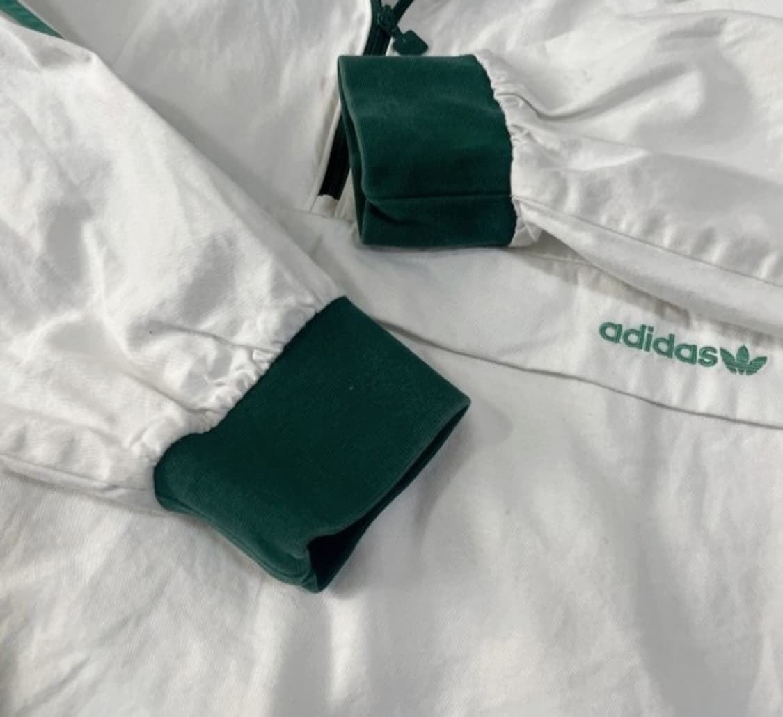 아디다스 화이트 그린 아노락 100/L 상품이미지3