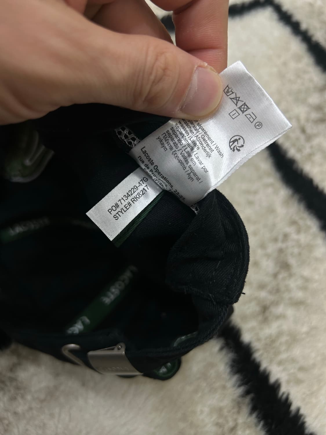 라코스테 빅 크록 볼캡/블랙 상품이미지6