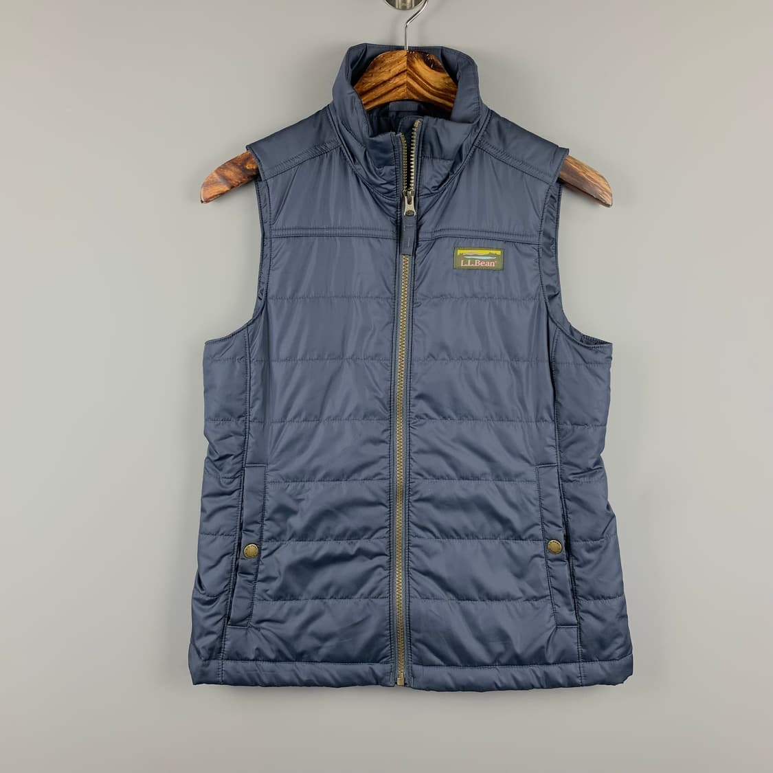 Llbean 엘엘빈 로고 네이비 조끼패딩 상품이미지2