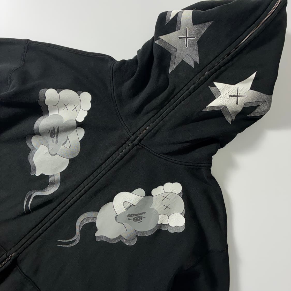 Bape  베이프 X 카우스 블랙 후드집업  상품이미지4