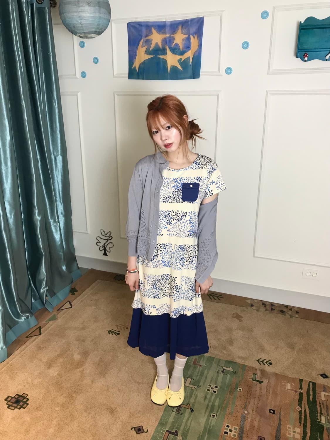 원피스 포켓과  깔맞춤한 스커트까지•• 귀여움 두 배🫐💙 상품이미지3