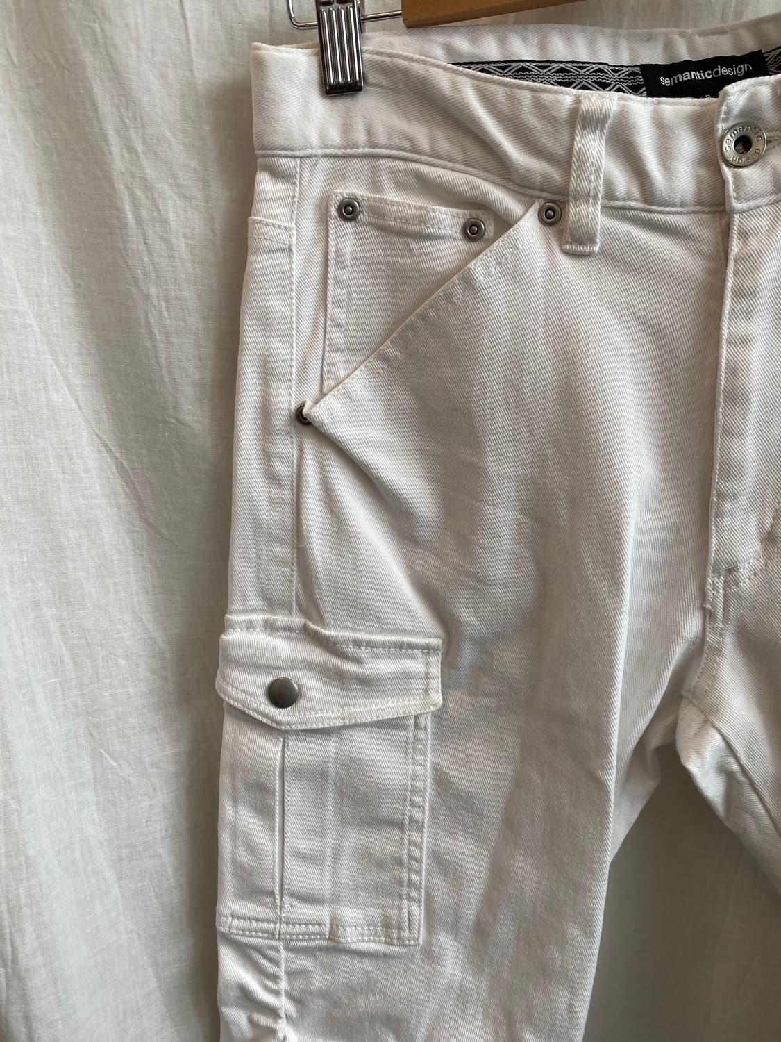 sementicdesign 화이트셔링 7부팬츠(28) 상품이미지6