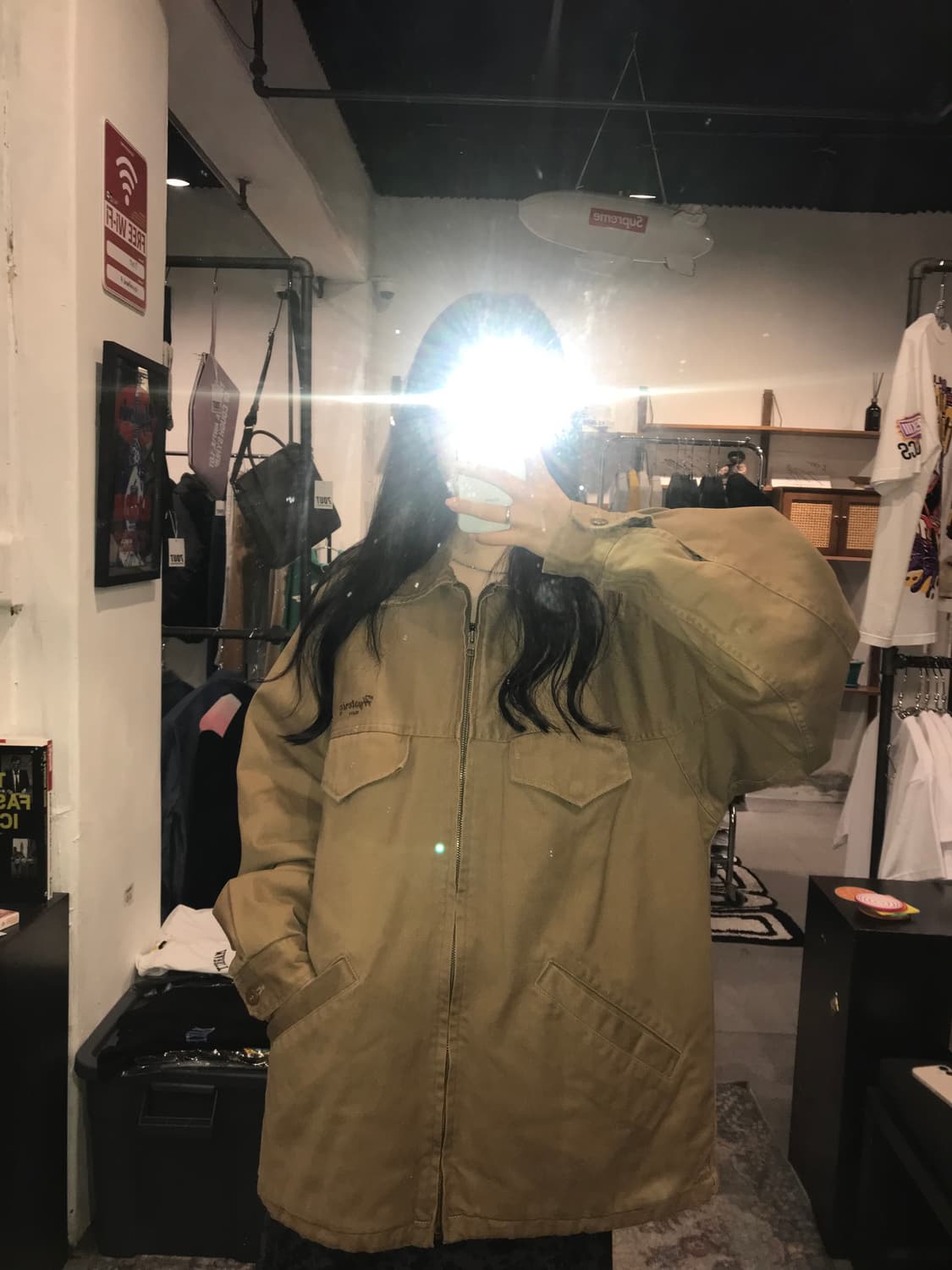 HYSTERIC GLAMOUR Quilted Zip Work Jacket 상품이미지2