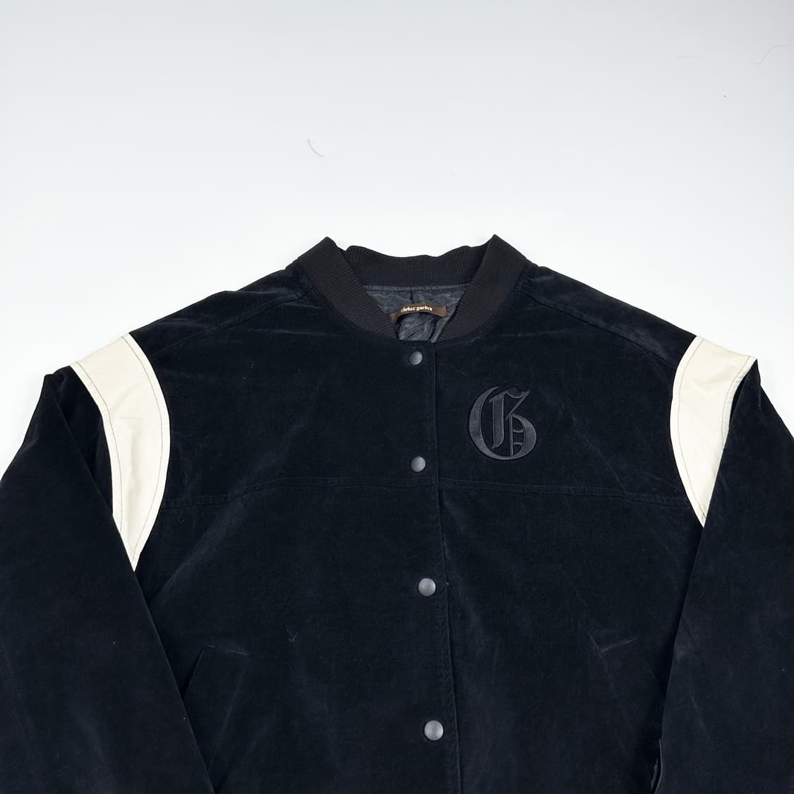 VTG 빈티지 미니멀 벨벳 바시티자켓 XL 상품이미지2