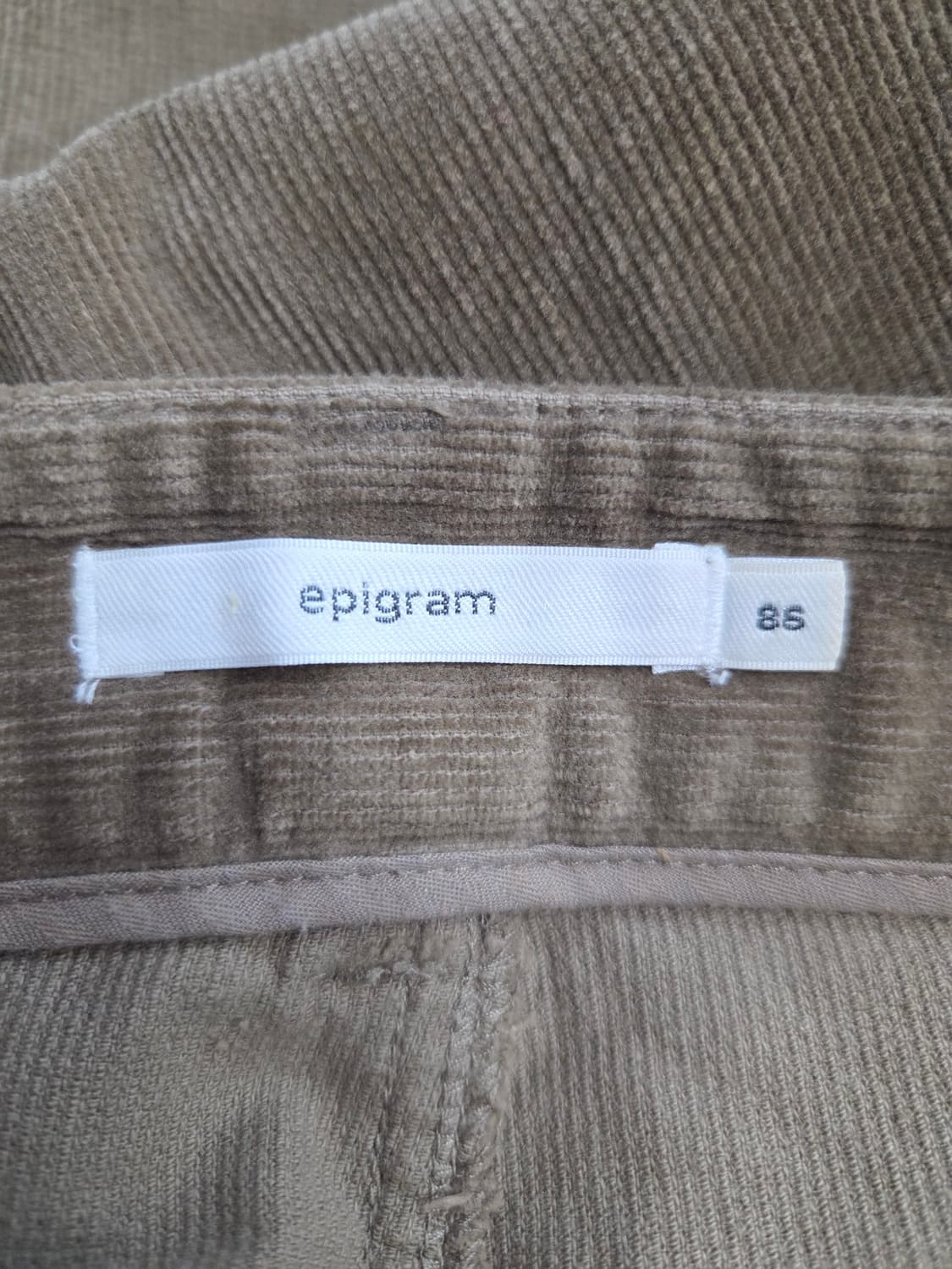 epigram(에피그램) 카키 브라운 코듀로이 팬츠 상품이미지5
