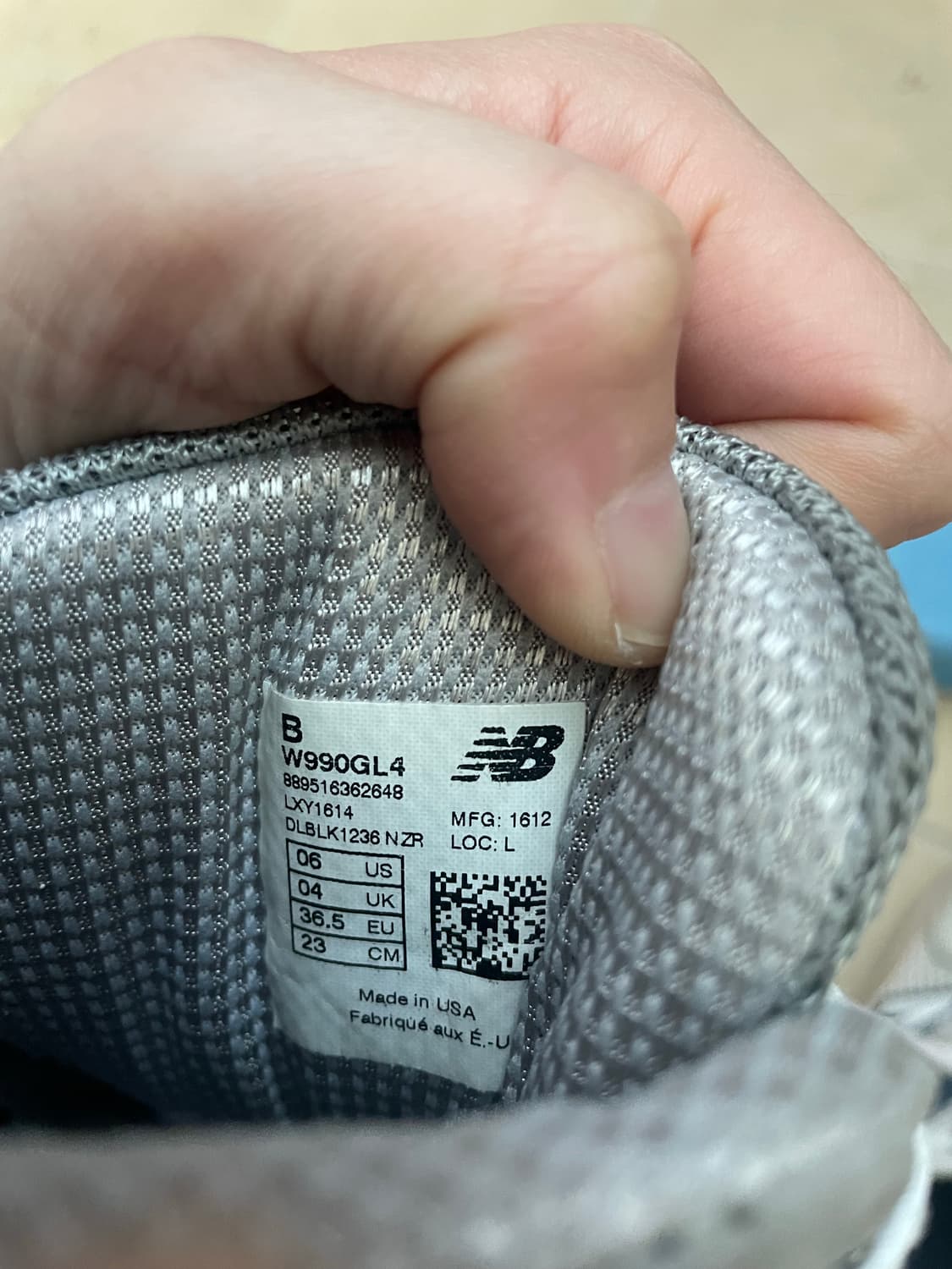 뉴발란스990 그레이 팝니다 상품이미지3