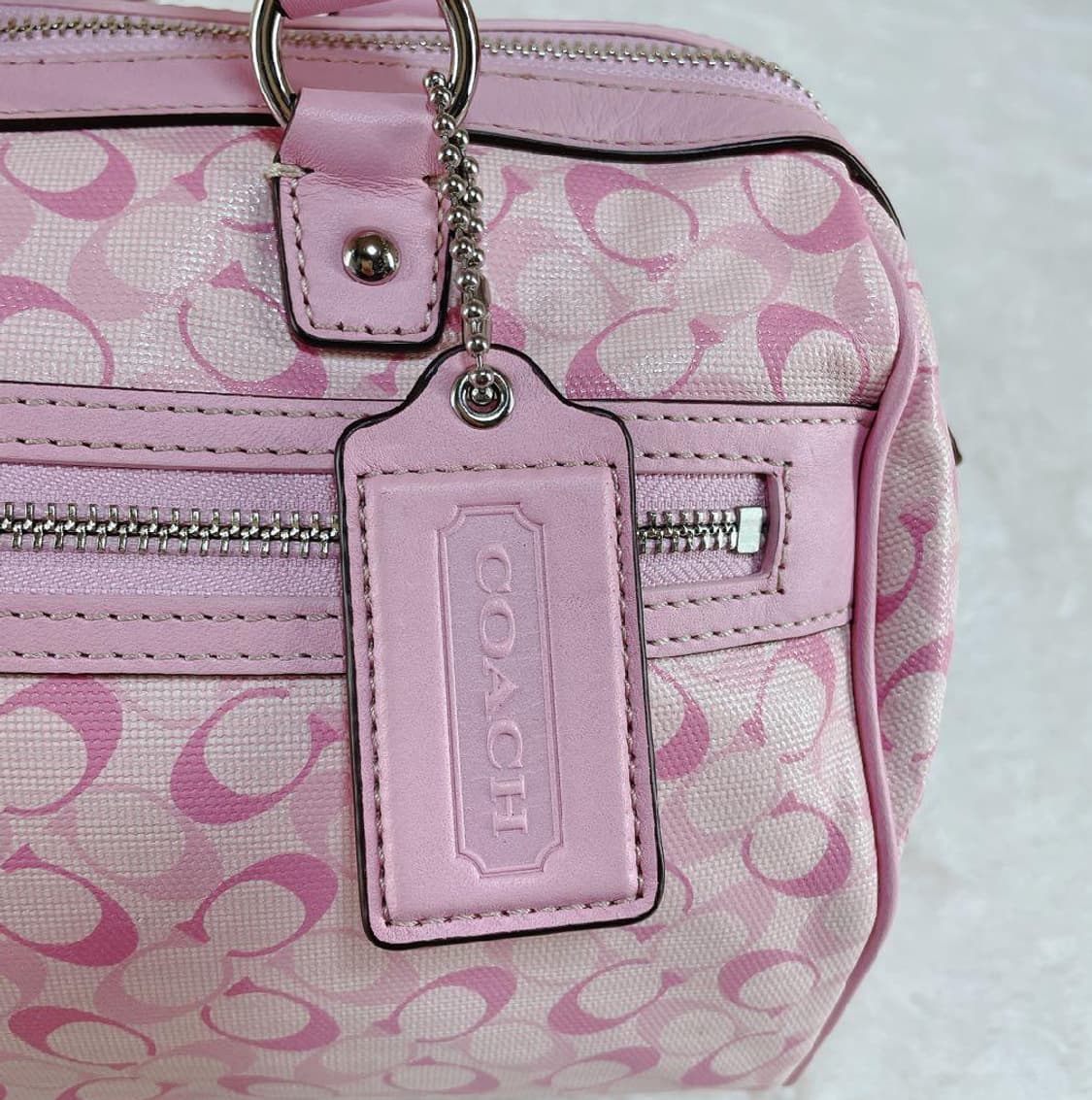 코치 레어 핑크 보스턴백,숄더백 갸루 상품이미지2