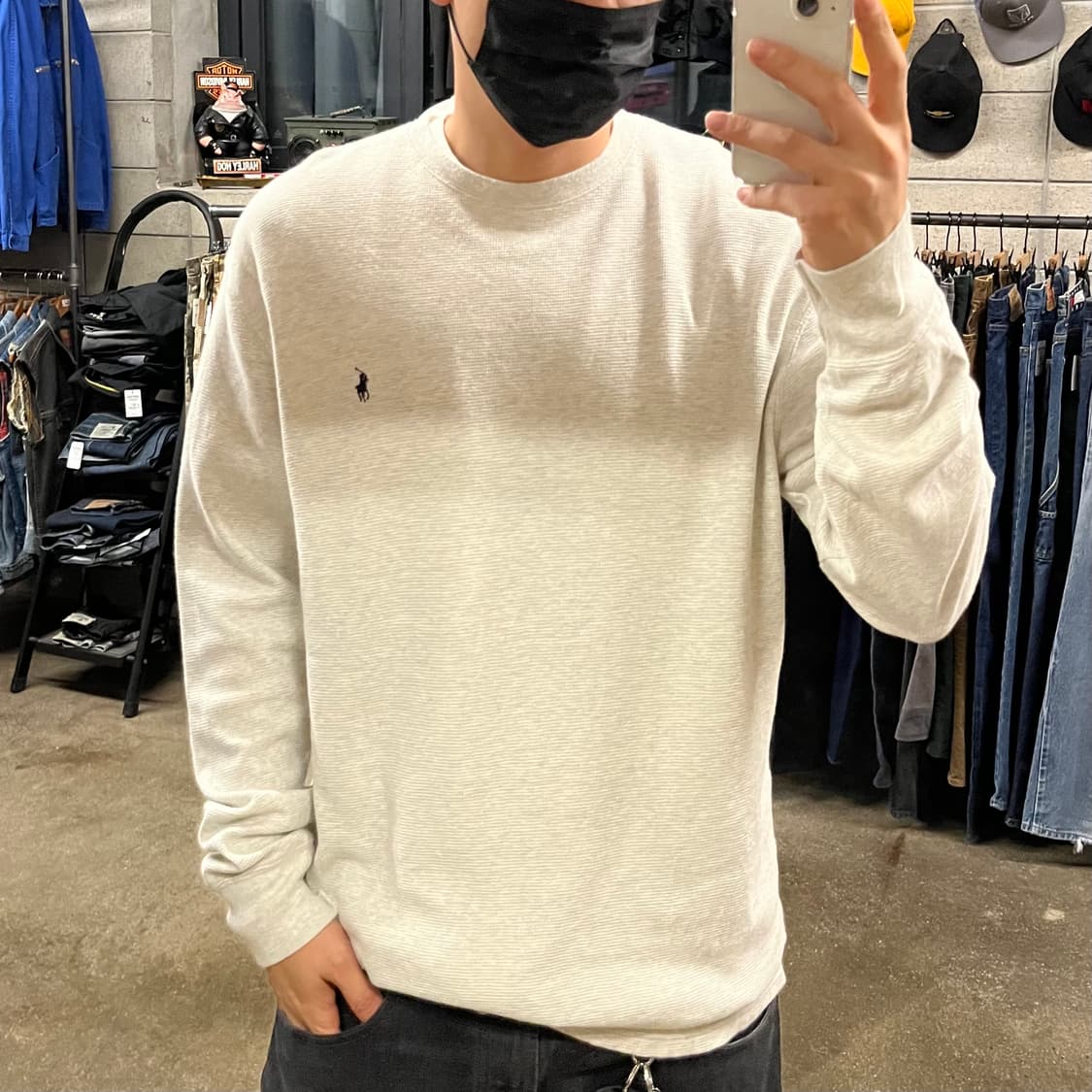 폴로 와플 롱슬리브 (105) 상품이미지2