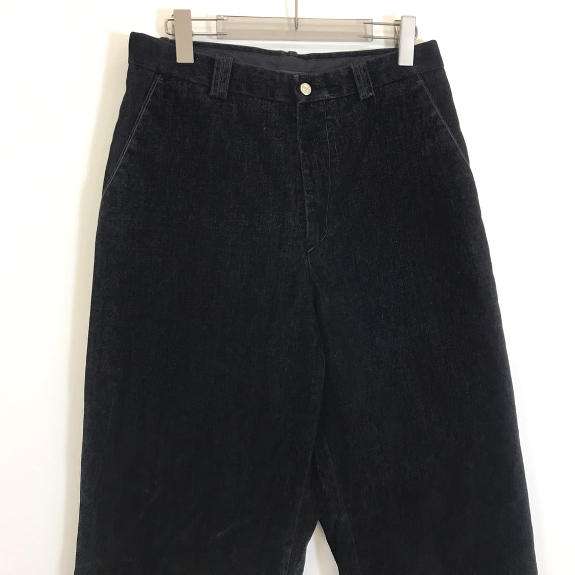 해칭룸 25fw 트라우저 벨벳 데님 블랙 [M사이즈] 상품이미지2