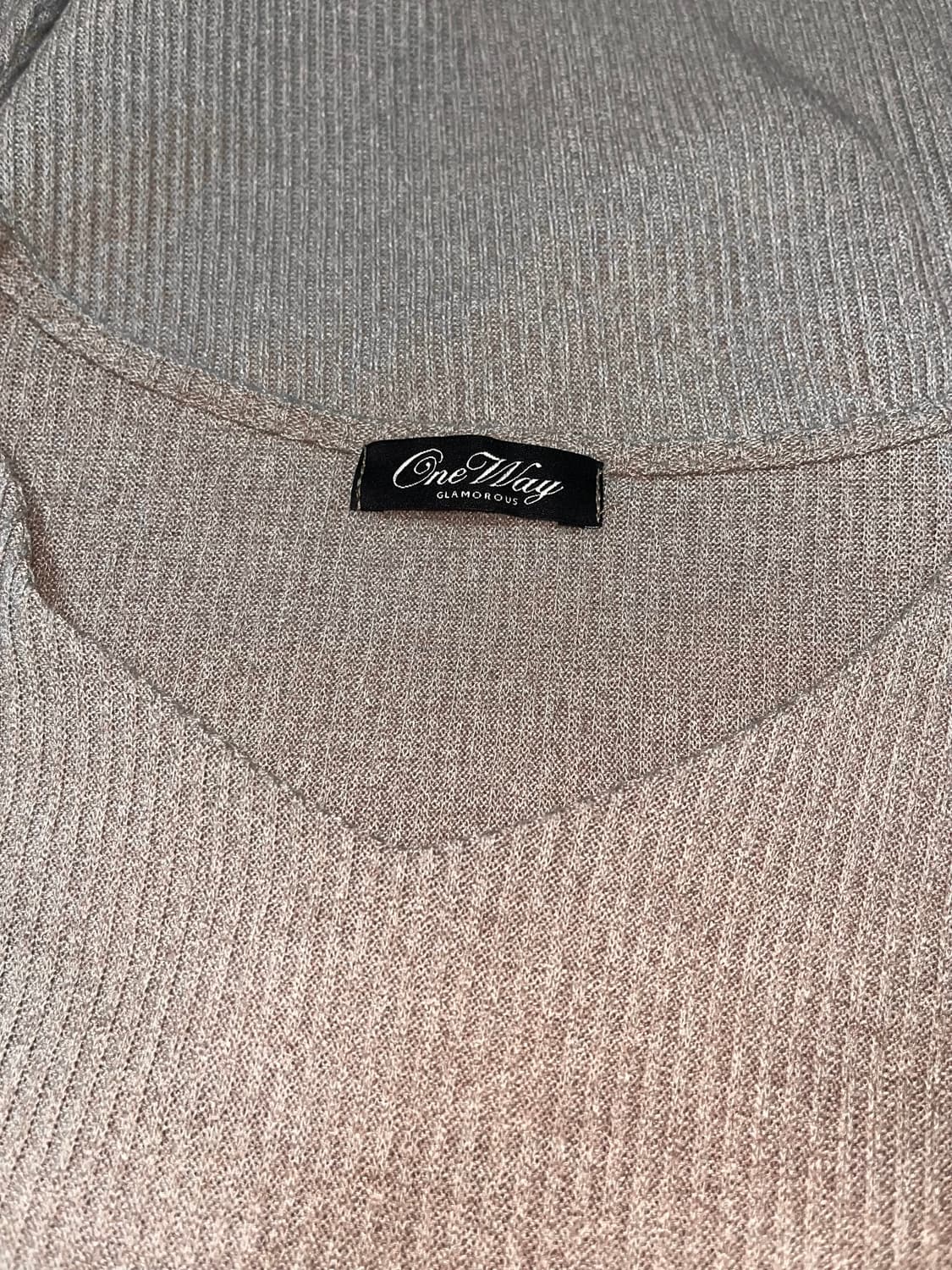 커피베이지 부츠컷소매 롱슬리브 니트 상품이미지3