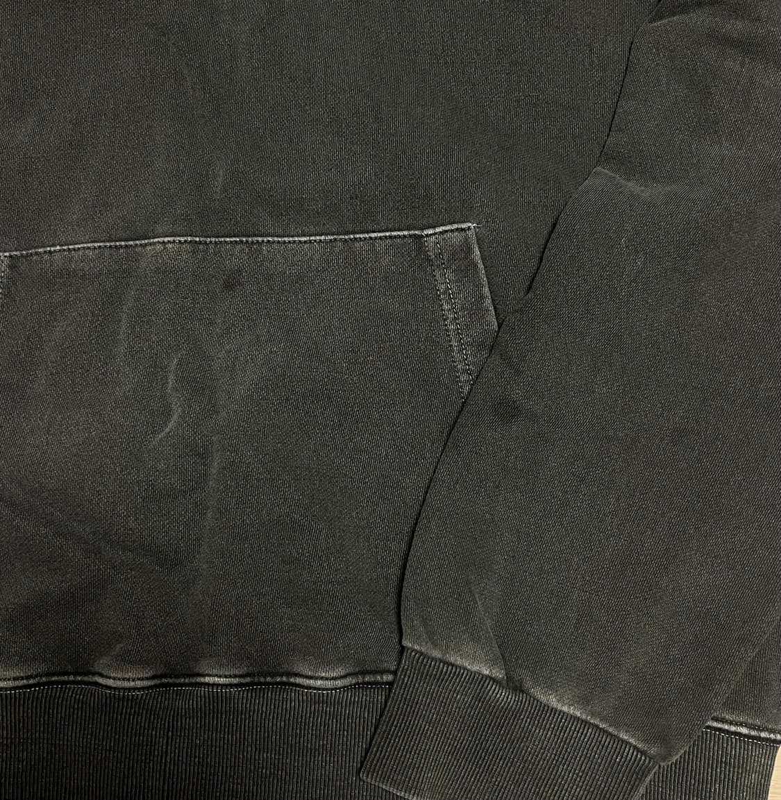 트래블 블랙차콜 워싱 후드티 상품이미지4