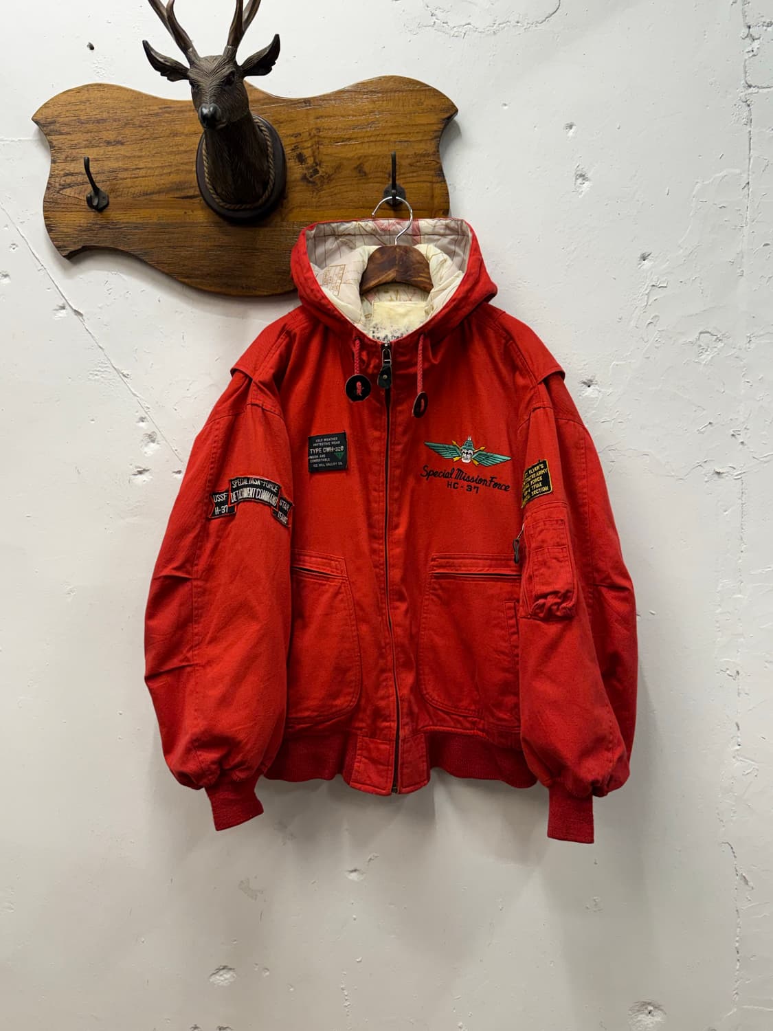 L) 90s Airborne Division Hooded Flight J 상품이미지1