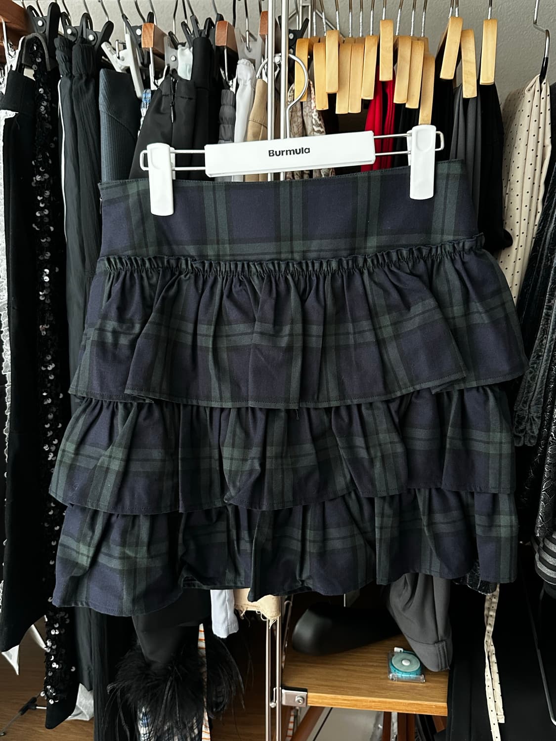 버뮬라 체크 스커트 상품이미지2