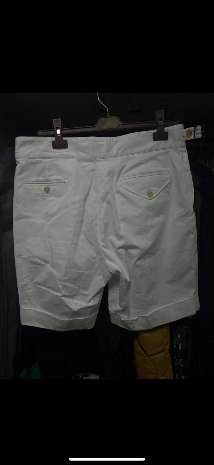 랄프로렌 퍼플라벨 핸드테일러드 화이트 반바지 34사이즈 상품이미지2