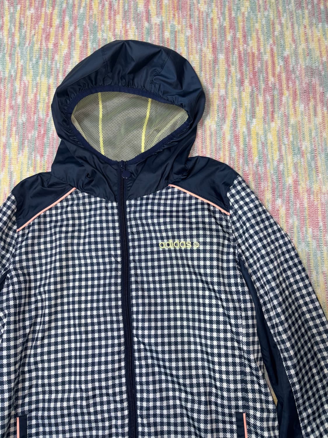 아디다스 네이비 체크 바람막이  상품이미지7
