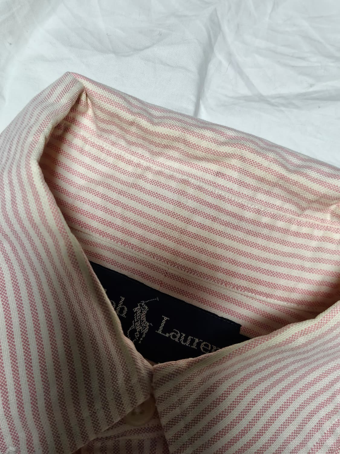 폴로랄프로렌 스트라이프 셔츠 연핑크 S 상품이미지3