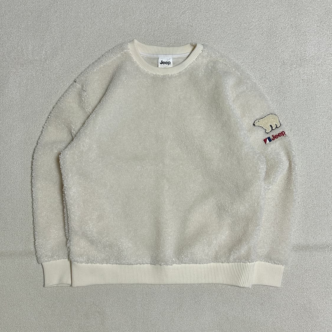 지프 뽀글이 플리스 맨투맨 상품이미지2