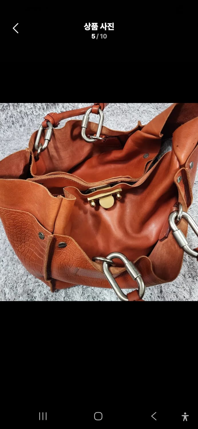 끌로에 레드 빅 토트백 상품이미지5