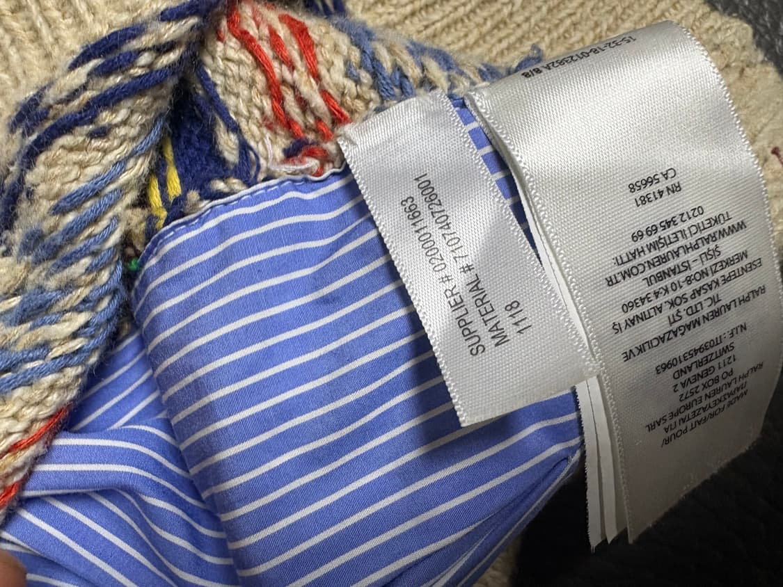 폴로 랄프로렌 페어아일 니트 베스트 M 상품이미지5