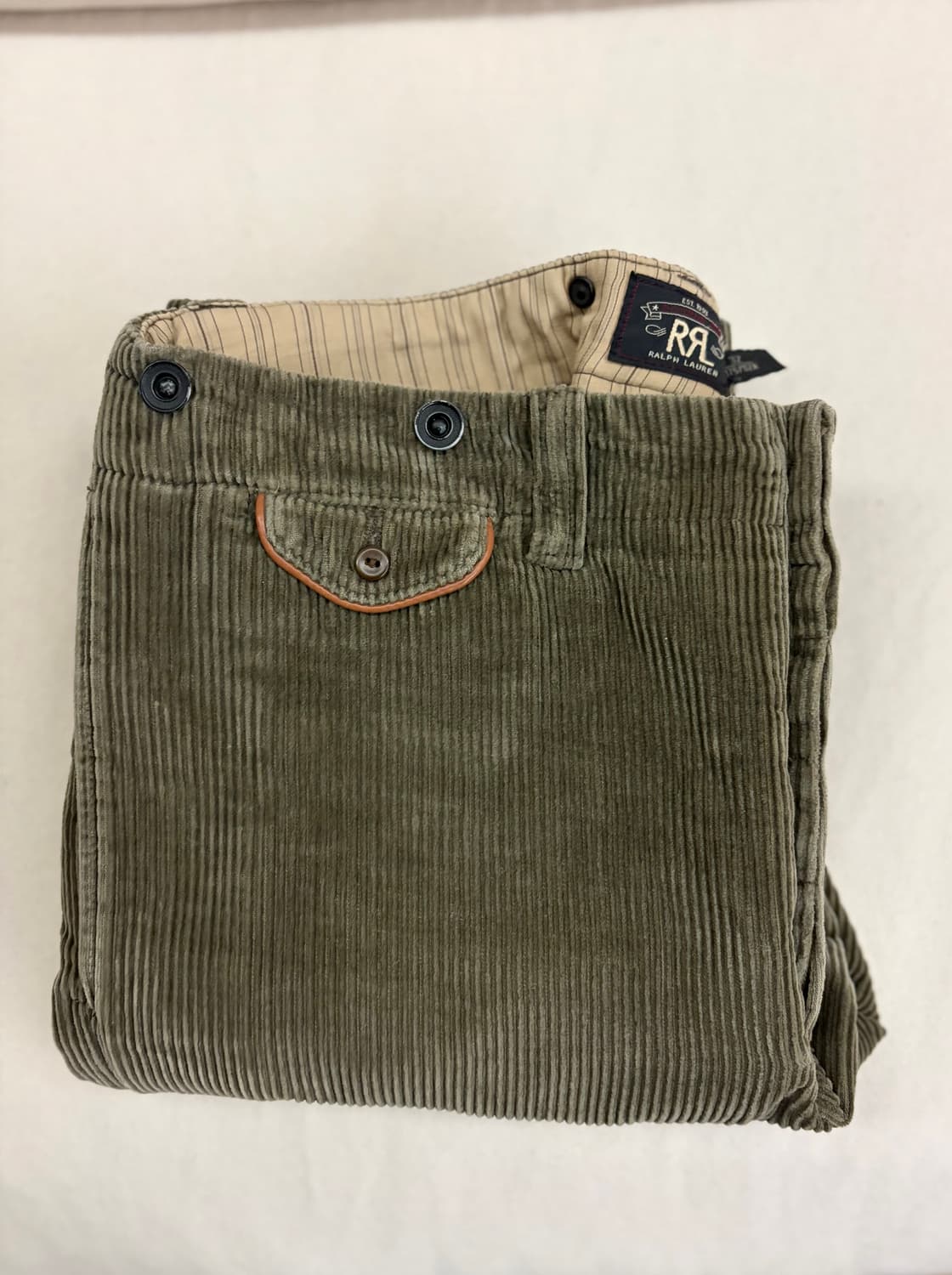 더블알엘 코듀로이 팬츠 32 (올리브) 상품이미지9