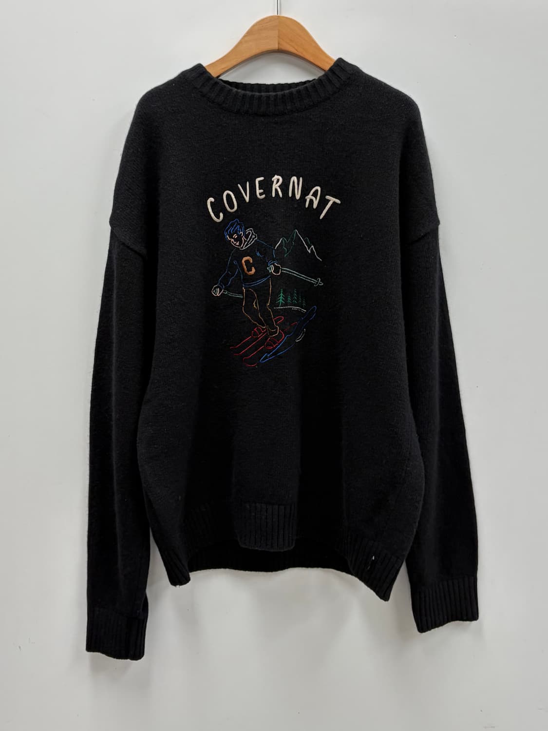 커버낫 블랙 스키 니트 상품이미지1