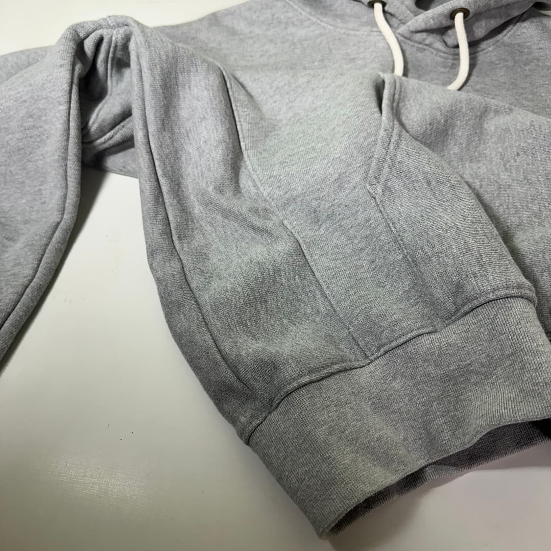 2XL 퍼스텝 그레이 루즈오버핏 스웻 후드티 상품이미지4