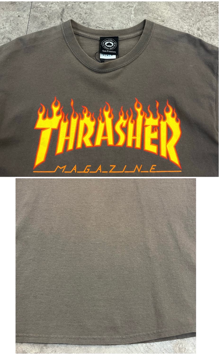 트레셔 로고 반팔티 브라운 M #csz3411 상품이미지6