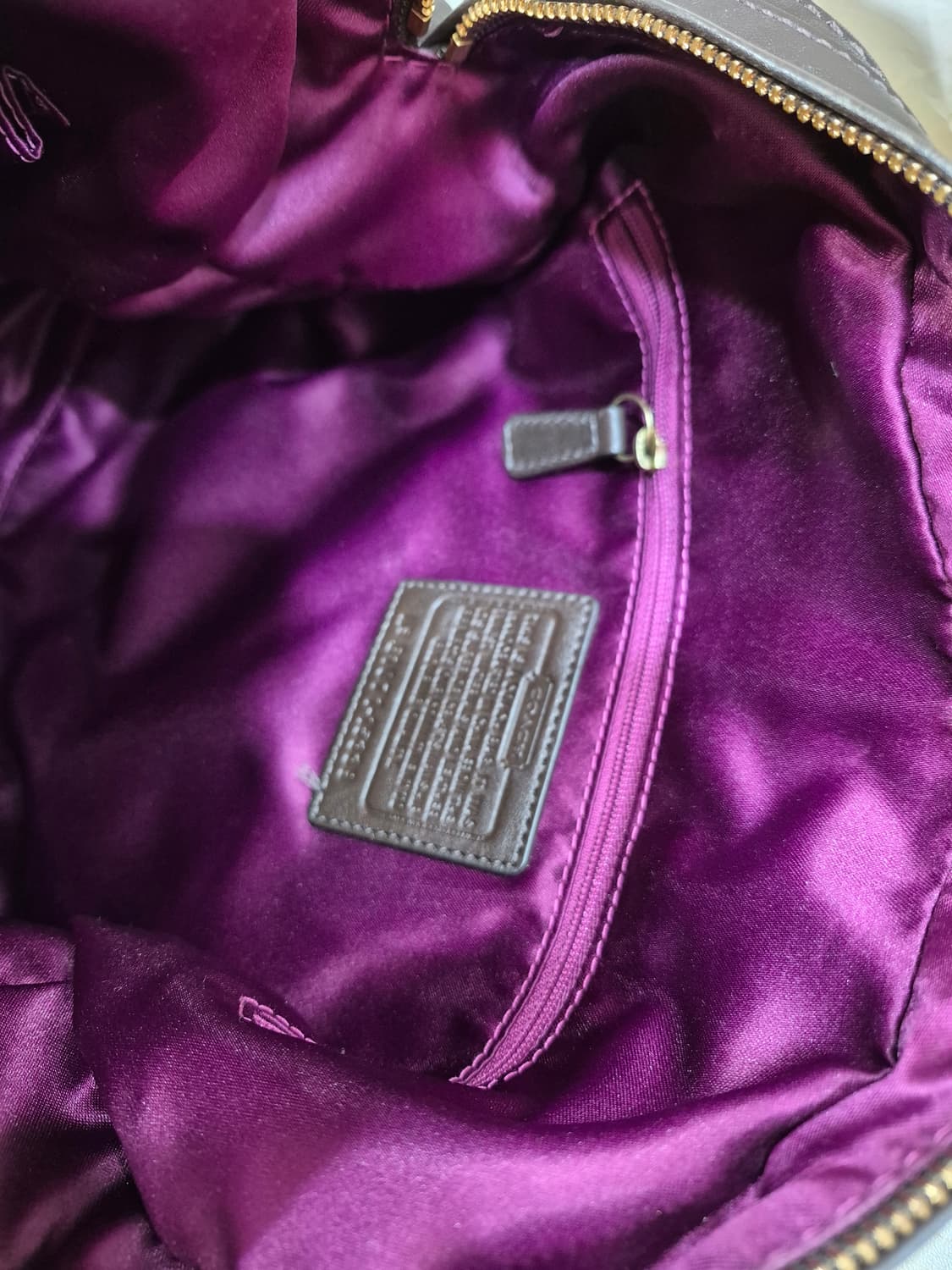 코치 브라운 가죽 토트백 15339 상품이미지6