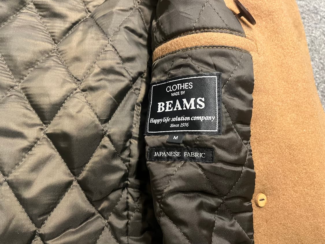 [95~100] BEAMS 빔즈 카멜 피코트 M 상품이미지4