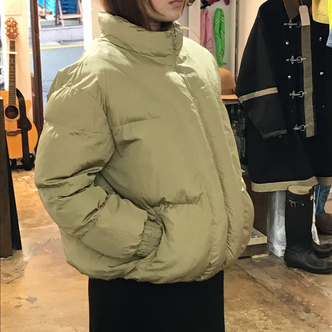 이자벨 마랑 에뚜왈 글로즈 카키 푸퍼 패딩 여성 프리사이즈  상품이미지8