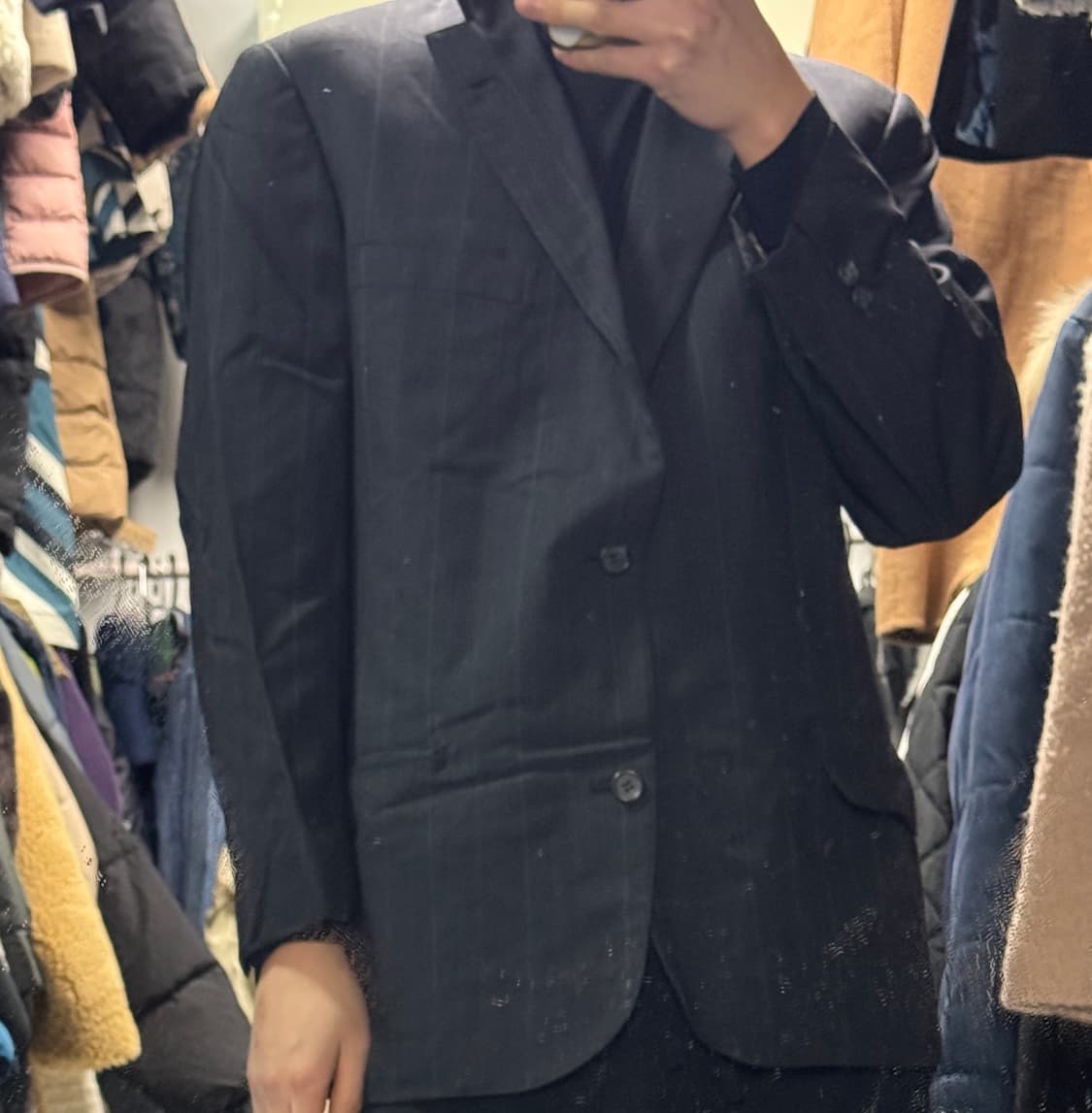 브룩스브라더스 빈티지 체크 울 정장 자켓 M~L 상품이미지2