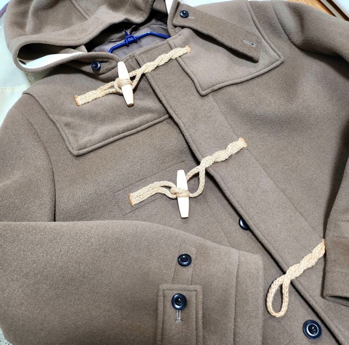 비바스튜디오 롱 더플코트 (카키브라운) 상품이미지2