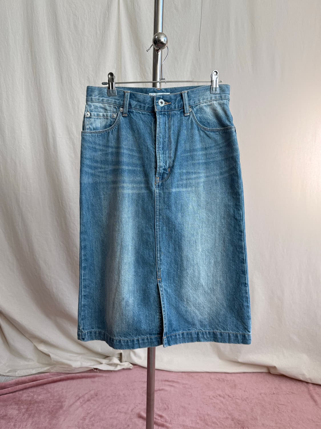 Urban Research 데님 미디 스커트 상품이미지1