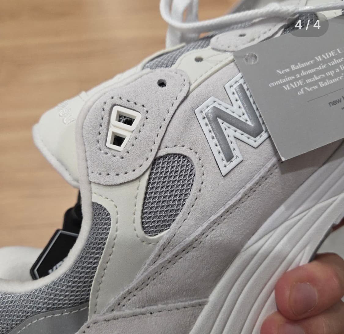 [새상품] 뉴발란스 992 USA 코어 화이트 리플렉션 265 상품이미지4