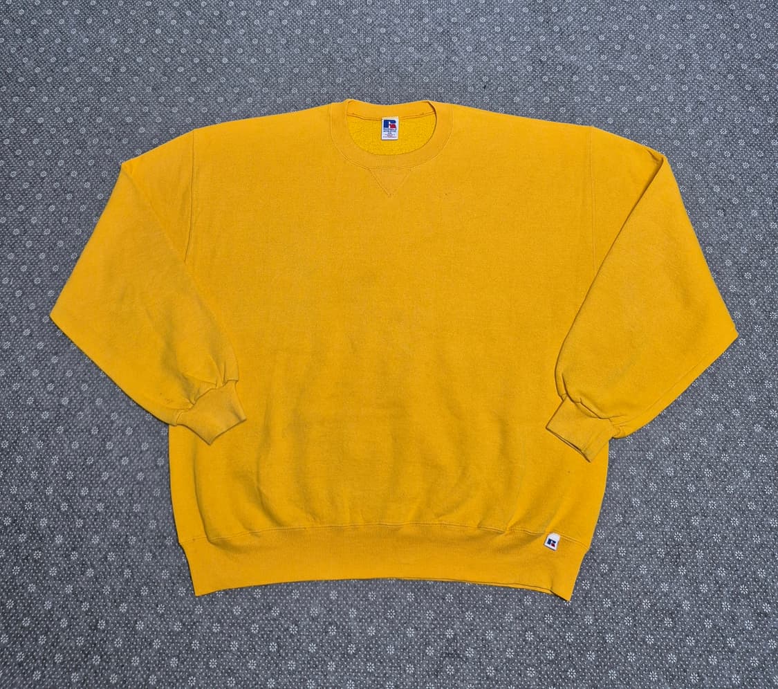 [XXL] 90s MEXICO Made 러셀 옐로우 스웻 -331 상품이미지1