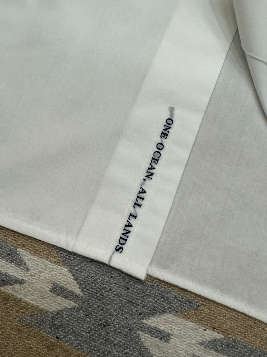 [L][105] 나나미카 레귤러 카라 윈드 셔츠 화이트 상품이미지5