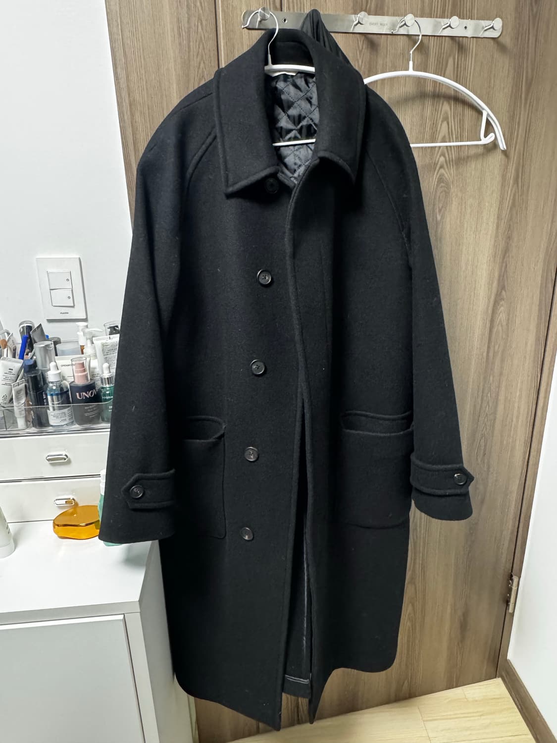 247시리즈 울 발마칸 코트 블랙 M 상품이미지1